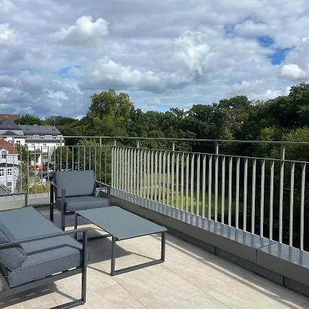 Apartament Zentrales Penthouse Mit Blick Auf Schwanenteich